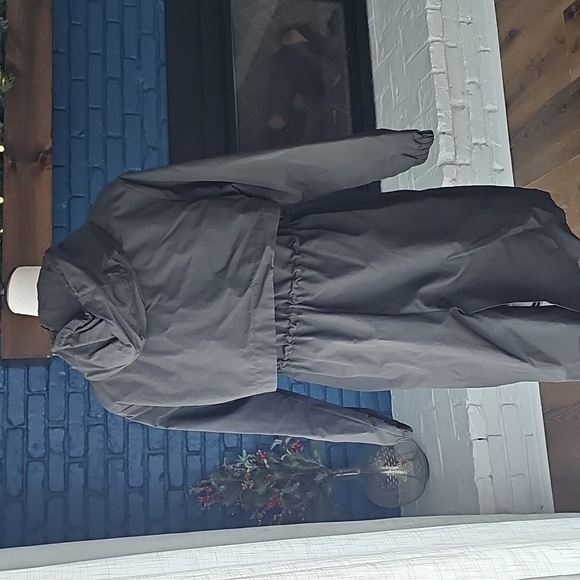 A New Day Women's Black Hooded Rain Jacket Trenchcoat Size XL - Picture 6 of 6